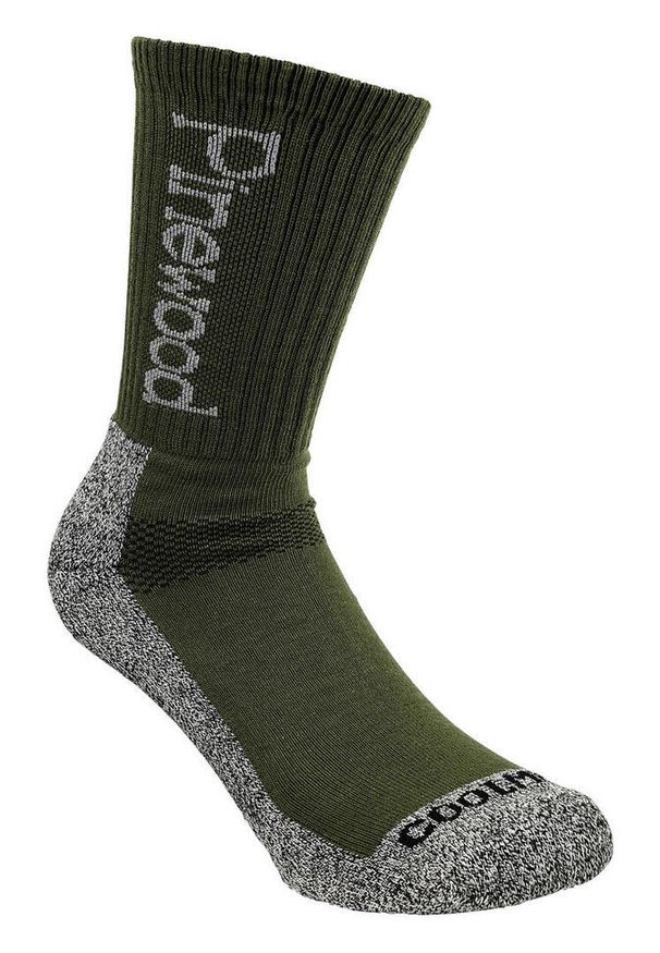 PINEWOOD - Skarpety trekkingowe Pinewood Coolmax Medium 2 pary. Kolor: zielony. Sport: turystyka piesza