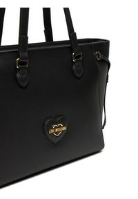 Love Moschino - LOVE MOSCHINO Torebka JC4261PP0LKL0000 Czarny. Kolor: czarny. Materiał: skórzane #4