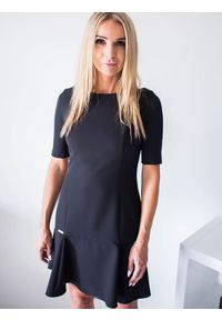 Sukienka Model Indygo Black - Jersa. Długość rękawa: krótki rękaw