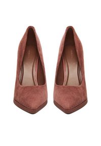 Gino Rossi - GINO ROSSI Szpilki EO-AZI-LT2472-1 Bordowy. Kolor: czerwony. Materiał: zamsz, skóra. Obcas: na szpilce #5