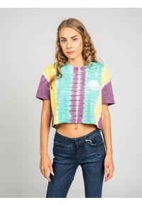 Guess T-Shirt "Tie-Dye" | W0FI1BR9XF0 | Kobieta | Wielokolorowy. Kolor: wielokolorowy. Materiał: bawełna. Wzór: nadruk, aplikacja, kolorowy #5
