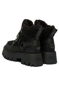 Buffalo Trzewiki Aspen Com Mid Warm 1622593 Czarny. Kolor: czarny. Materiał: skóra