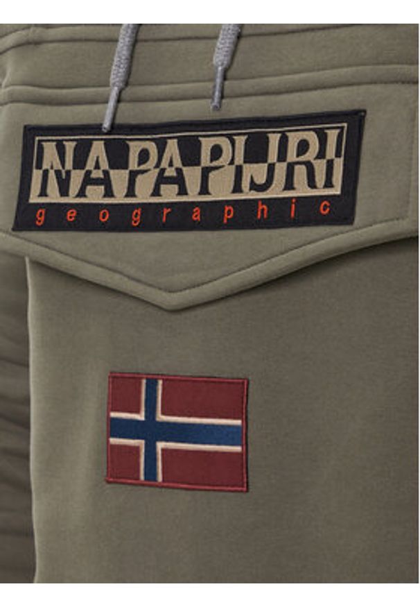 Napapijri Bluza Burgee Wint 4 NP0A892T Zielony Regular Fit. Kolor: zielony. Materiał: bawełna