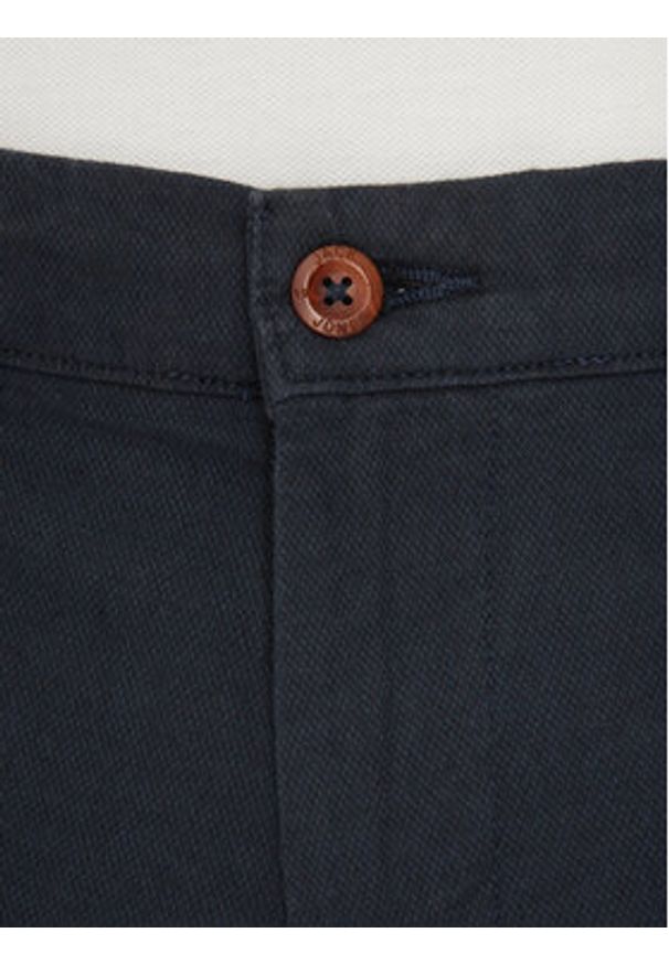 Jack & Jones Szorty materiałowe Marco 12269494 Granatowy Regular Fit. Kolor: niebieski. Materiał: bawełna