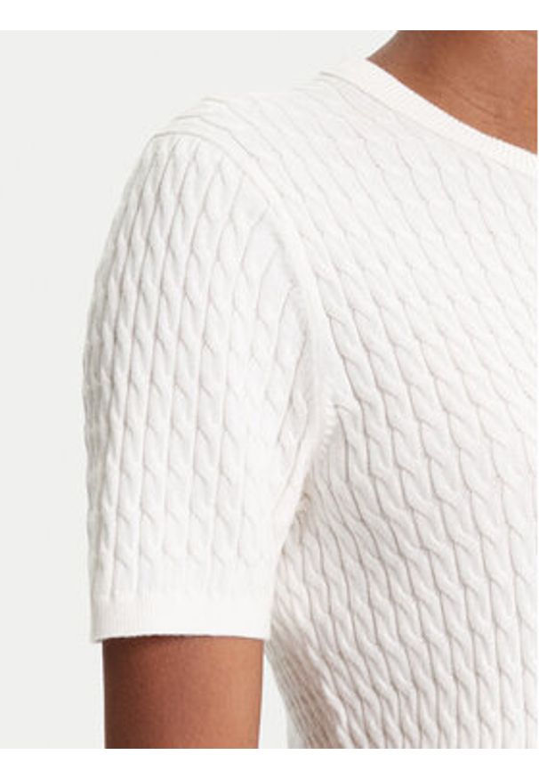 TOMMY HILFIGER - Tommy Hilfiger Kardigan WW0WW45707 Écru Slim Fit. Materiał: bawełna