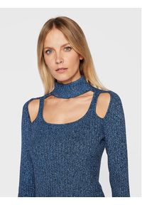 Edited Sweter Xia EDT6056001000005 Niebieski Regular Fit. Kolor: niebieski. Materiał: wiskoza