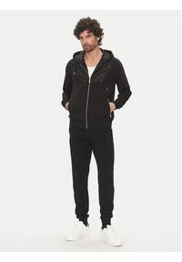 Karl Lagerfeld - KARL LAGERFELD Bluza 705022 552901 Czarny Regular Fit. Typ kołnierza: dekolt w karo. Kolor: czarny. Materiał: syntetyk #4