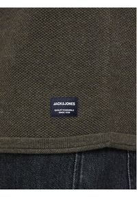 Jack & Jones Sweter Hill 12157321 Zielony Regular Fit. Kolor: zielony. Materiał: bawełna #5