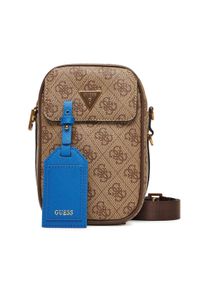 Guess Saszetka HMMILO P5425 Brązowy. Kolor: brązowy. Materiał: skóra