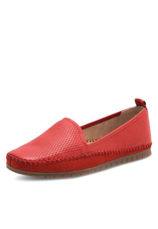 Lasocki Mokasyny WB-MADONNE-02 Czerwony. Kolor: czerwony. Materiał: skóra