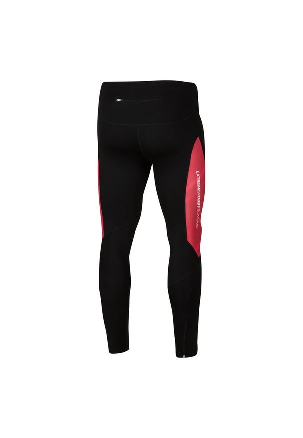 Legginsy do biegania męskie EXTREME HOBBY POLSKA PRIME. Kolor: czarny. Materiał: poliester, elastan. Sport: kolarstwo