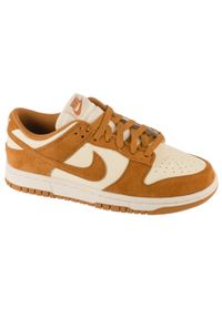 Nike - Buty sportowe Sneakersy damskie, Wmns Dunk Low. Kolor: beżowy. Sport: turystyka piesza