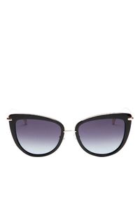 Kazar - Czarne okulary przeciwsłoneczne. Kolor: czarny. Materiał: materiał #1