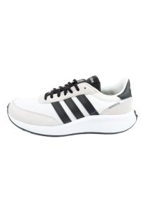 Adidas - Buty sportowe adidas Run 70s M GY3884 białe. Zapięcie: pasek. Kolor: biały. Materiał: materiał, skóra, guma, zamsz. Szerokość cholewki: normalna. Wzór: aplikacja. Sport: bieganie