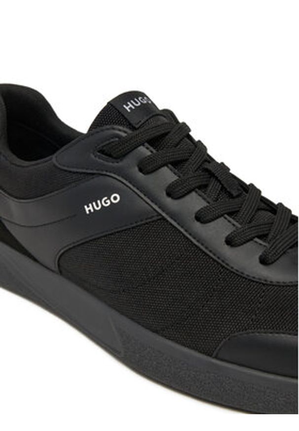 Hugo - HUGO Sneakersy Riven 50536302 Czarny. Kolor: czarny. Materiał: skóra