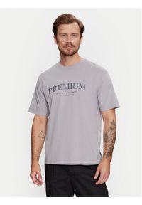 Jack & Jones T-Shirt Jprbluwinston 12255611 Szary Regular Fit. Kolor: szary. Materiał: bawełna