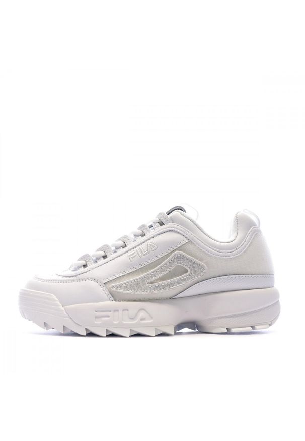 Buty do chodzenia damskie Fila Disruptor II. Zapięcie: sznurówki. Kolor: biały. Materiał: materiał, syntetyk, tkanina. Szerokość cholewki: normalna. Sport: turystyka piesza