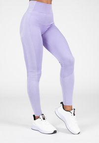 GORILLA WEAR - Selah Bezszwowe Leginsy ilac. Kolor: fioletowy. Sport: fitness