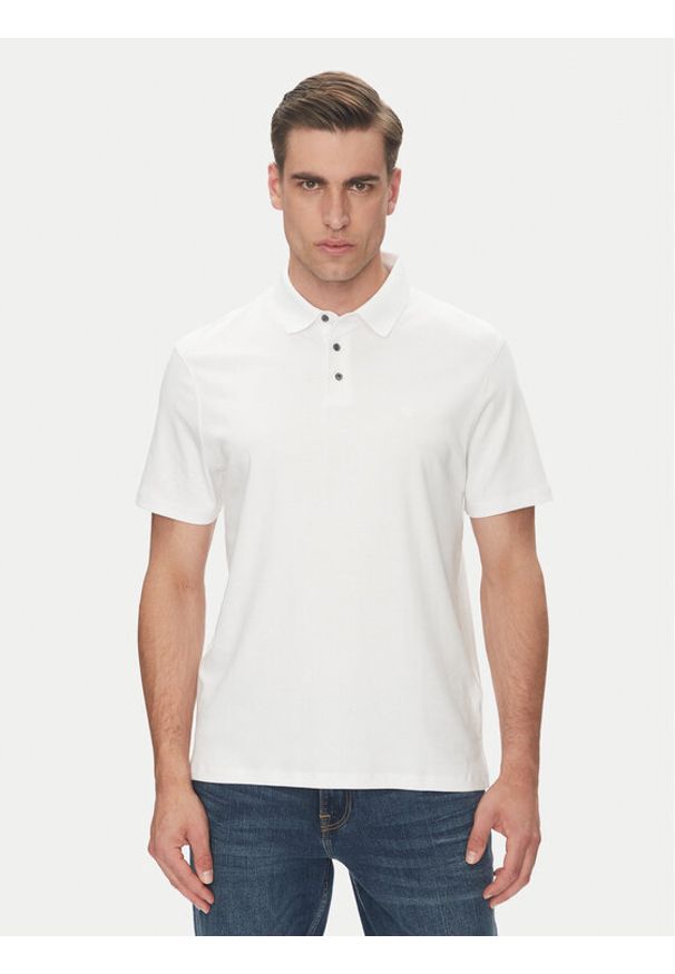 Calvin Klein Polo Supima LV04LB276G Biały Regular Fit. Typ kołnierza: polo. Kolor: biały. Materiał: bawełna