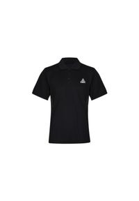 PEAK - Polo Peak poly. Okazja: na co dzień. Typ kołnierza: polo. Kolor: czarny. Materiał: tkanina. Styl: casual #1