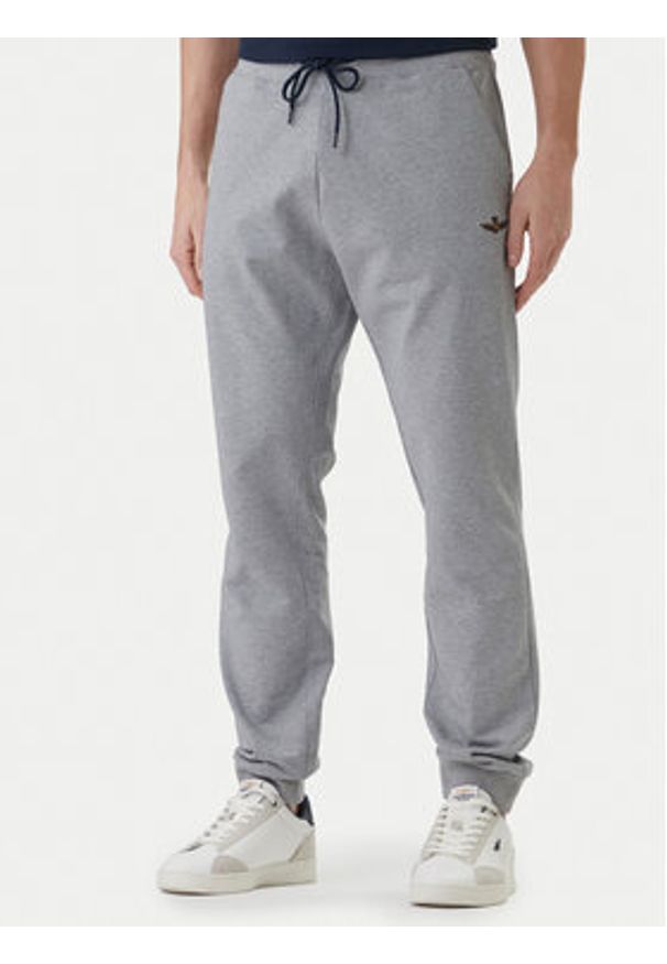 Aeronautica Militare Dres 261TF0108UF00674 Szary Regular Fit. Kolor: szary. Materiał: bawełna