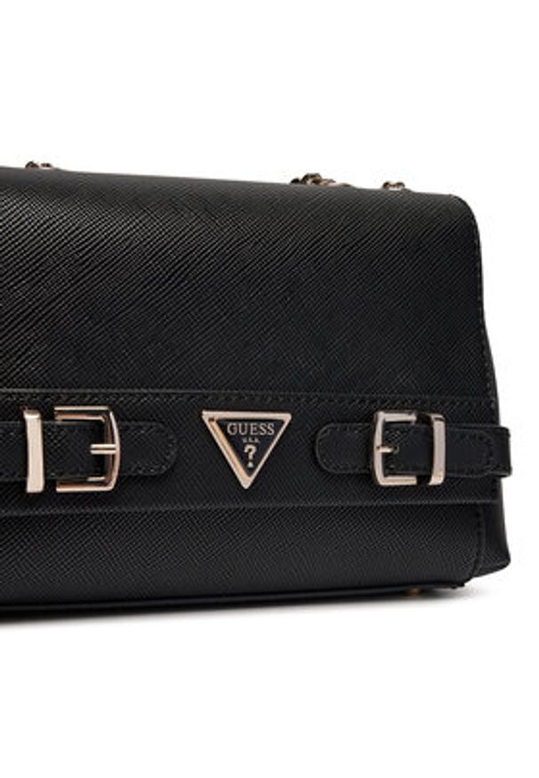 Guess Torebka Leavante (VG) HWVG93 40210 Czarny. Kolor: czarny. Materiał: skórzane