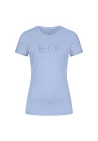 Koszulka damska ELT Perugia. Kolor: niebieski. Wzór: napisy #1
