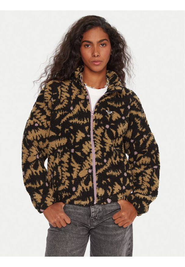 Roxy Polar Boundless Spirit ERJPF03220 Czarny Regular Fit. Kolor: czarny. Materiał: syntetyk