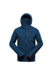 ALPINE PRO - Kurtka męska sportowa Alpine Pro Kerak softshellowa. Kolor: niebieski. Materiał: softshell. Sport: kolarstwo, turystyka piesza, fitness