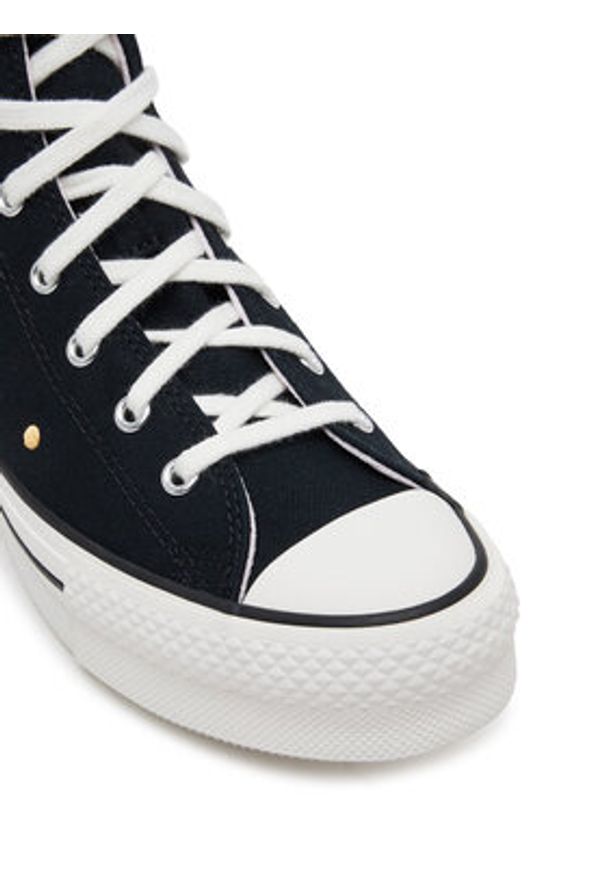 Converse Trampki Chuck Taylor All Star Lift Polka Dots Platform A12608C Czarny. Kolor: czarny. Materiał: materiał. Obcas: na platformie
