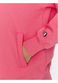 Champion Bluza Hooded Half Zip Sweatshirt 116581 Różowy Oversize. Kolor: różowy. Materiał: bawełna, syntetyk
