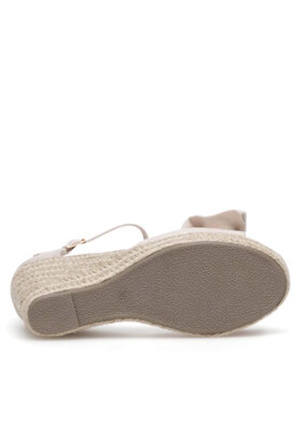 DeeZee Espadryle WYL2710-02 Beżowy. Kolor: beżowy. Materiał: materiał
