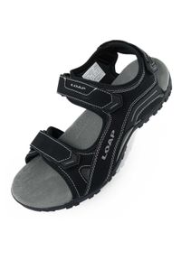 ZOOPLEMENTS - Sandały męskie LOAP Allen czarne 41. Zapięcie: rzepy. Kolor: czarny. Materiał: skóra. Sezon: lato #1