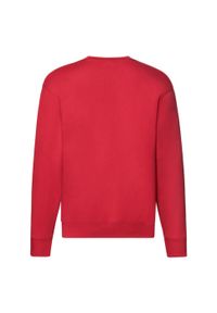 FRUIT OF THE LOOM - Męska Bluza Rozpinana Premium. Kolor: czerwony