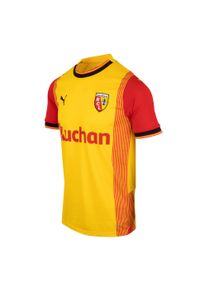 Puma - Koszulka do piłki nożnej dla dzieci RC Lens Home sezon 23/24. Kolor: wielokolorowy, żółty, czerwony. Materiał: materiał