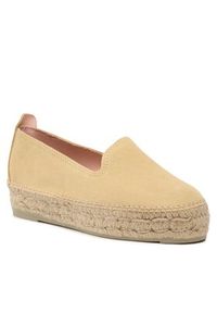 Manebi Espadryle Suede Double Sole Espadrilles R 4.2 D0 Beżowy. Kolor: beżowy. Materiał: skóra, zamsz