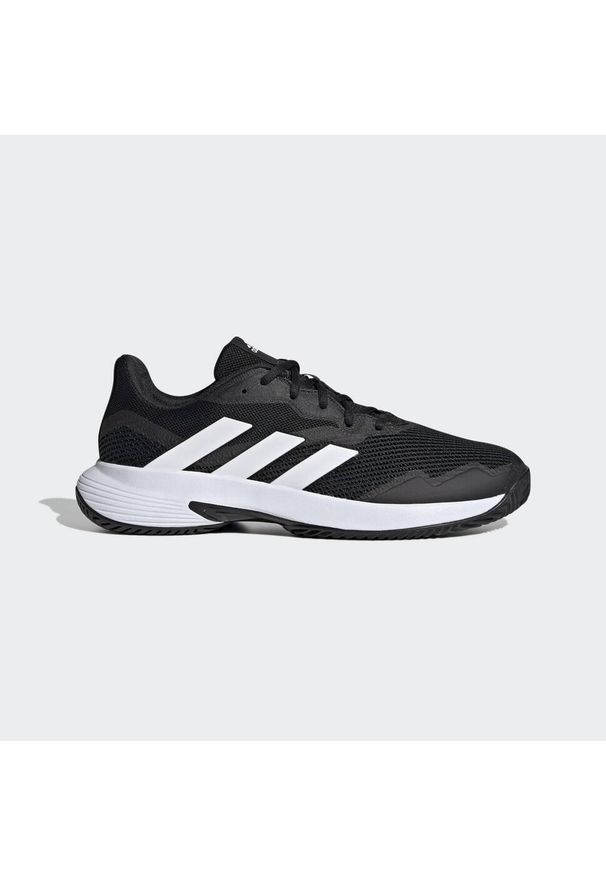 Obuwie do padla Mężczyzna Adidas Courtjam Control czarny. Kolor: czarny, biały, wielokolorowy. Sport: tenis, turystyka piesza