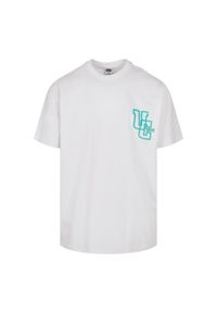 Koszulka z błyszczącym logo Koszulka Urban Classics. Kolor: biały #1
