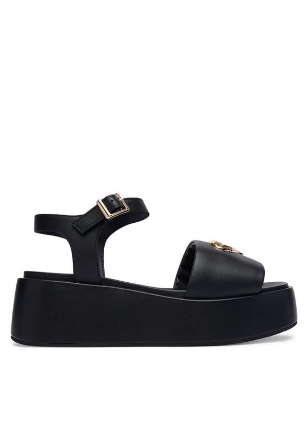 Love Moschino - LOVE MOSCHINO Sandały JA16127I0OIA0000 Czarny. Kolor: czarny. Materiał: materiał