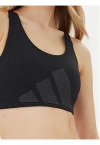 Adidas - adidas Biustonosz sportowy Powerimpact HIIT JI9964 Czarny Slim Fit. Kolor: czarny. Materiał: syntetyk #4