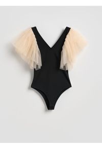 Reserved - Body z ozdobnymi rękawami - wielobarwny. Materiał: bawełna #1