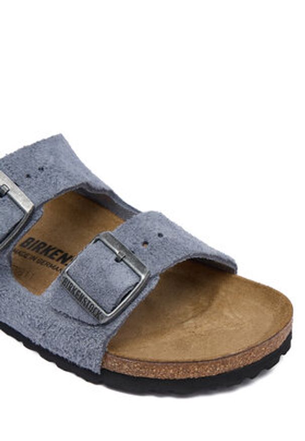 Birkenstock Klapki Arizona 1032694 Niebieski. Kolor: niebieski. Materiał: zamsz, skóra