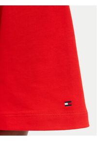 TOMMY HILFIGER - Tommy Hilfiger T-Shirt Varsity Crest WW0WW50940 Czerwony Oversize. Kolor: czerwony. Materiał: bawełna #4