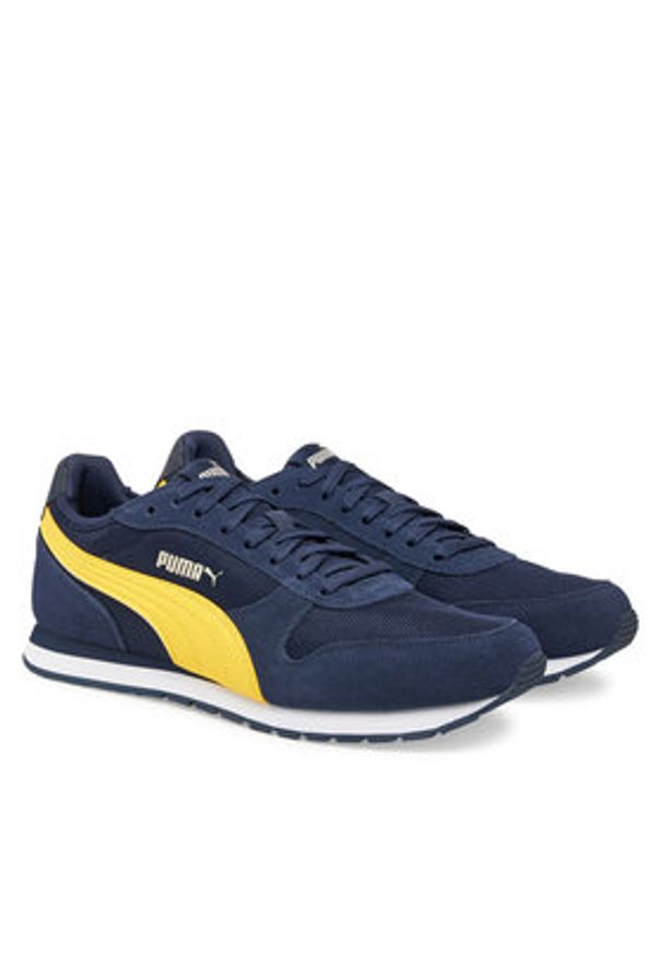 Puma Sneakersy ST MILER 401622 11 Granatowy. Kolor: niebieski. Materiał: skóra, zamsz