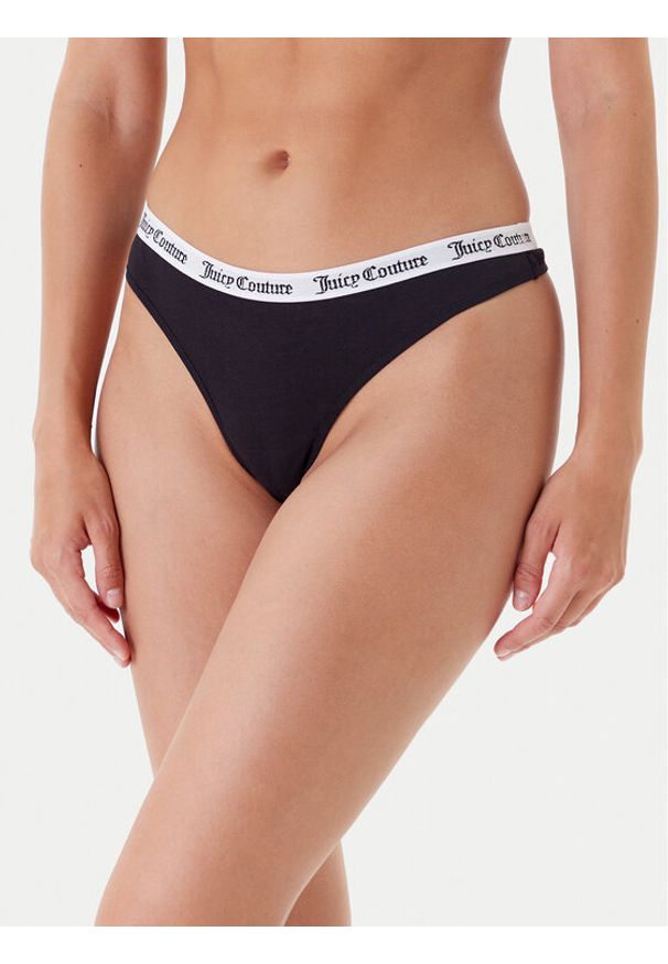 Juicy Couture Komplet 3 par stringów JCLTH224571 Kolorowy. Materiał: bawełna. Wzór: kolorowy
