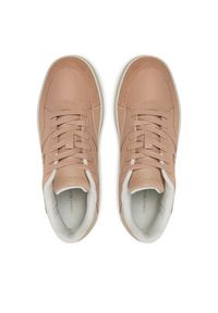 TOMMY HILFIGER - Tommy Hilfiger Sneakersy Essent Basket FW0FW08615 Różowy. Kolor: różowy. Materiał: skóra #5