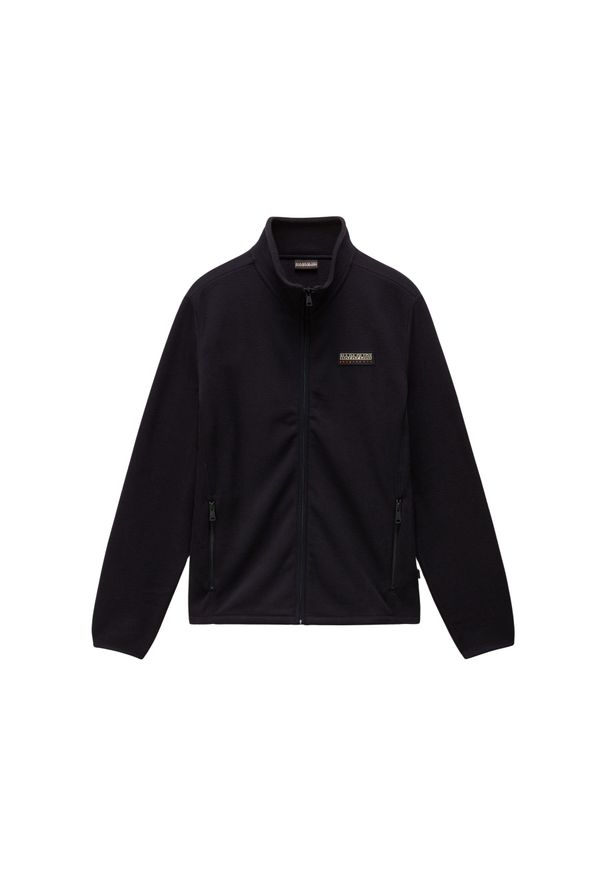 Polar z zapięciem na zamek błyskawiczny Napapijri Iaato. Kolor: czarny. Materiał: polar