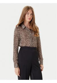 Guess Koszula W5YH0X WDW82 Beżowy Regular Fit. Kolor: beżowy. Materiał: syntetyk
