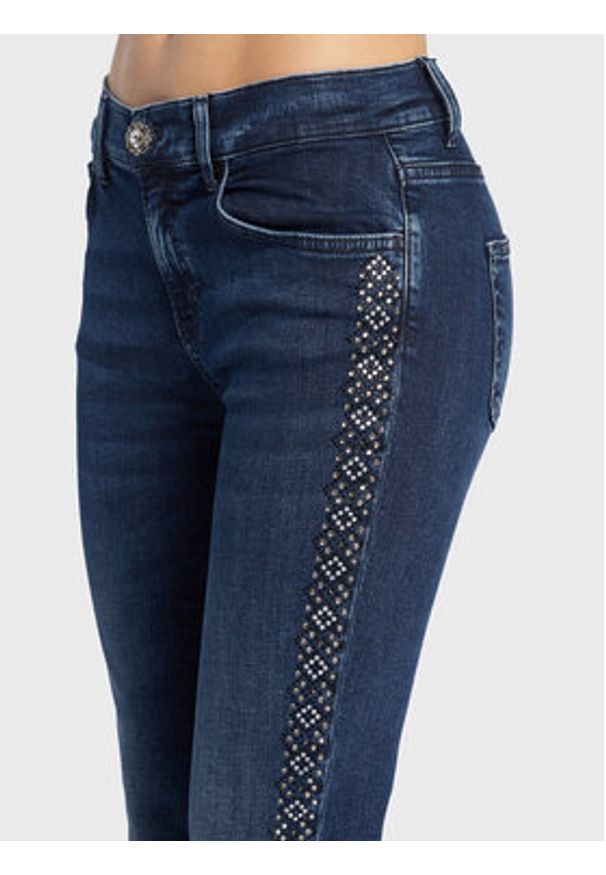 Liu Jo Jeansy UF2150 DS015 Granatowy Skinny Fit. Kolor: niebieski
