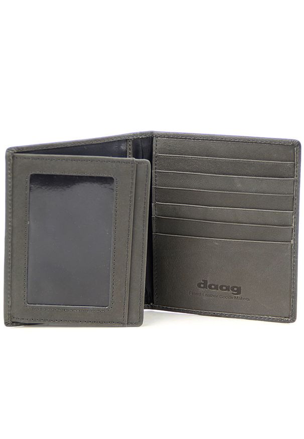Skórzany cienki portfel / etui DAAG Alive P-18 vintage szary. Kolor: szary. Materiał: skóra